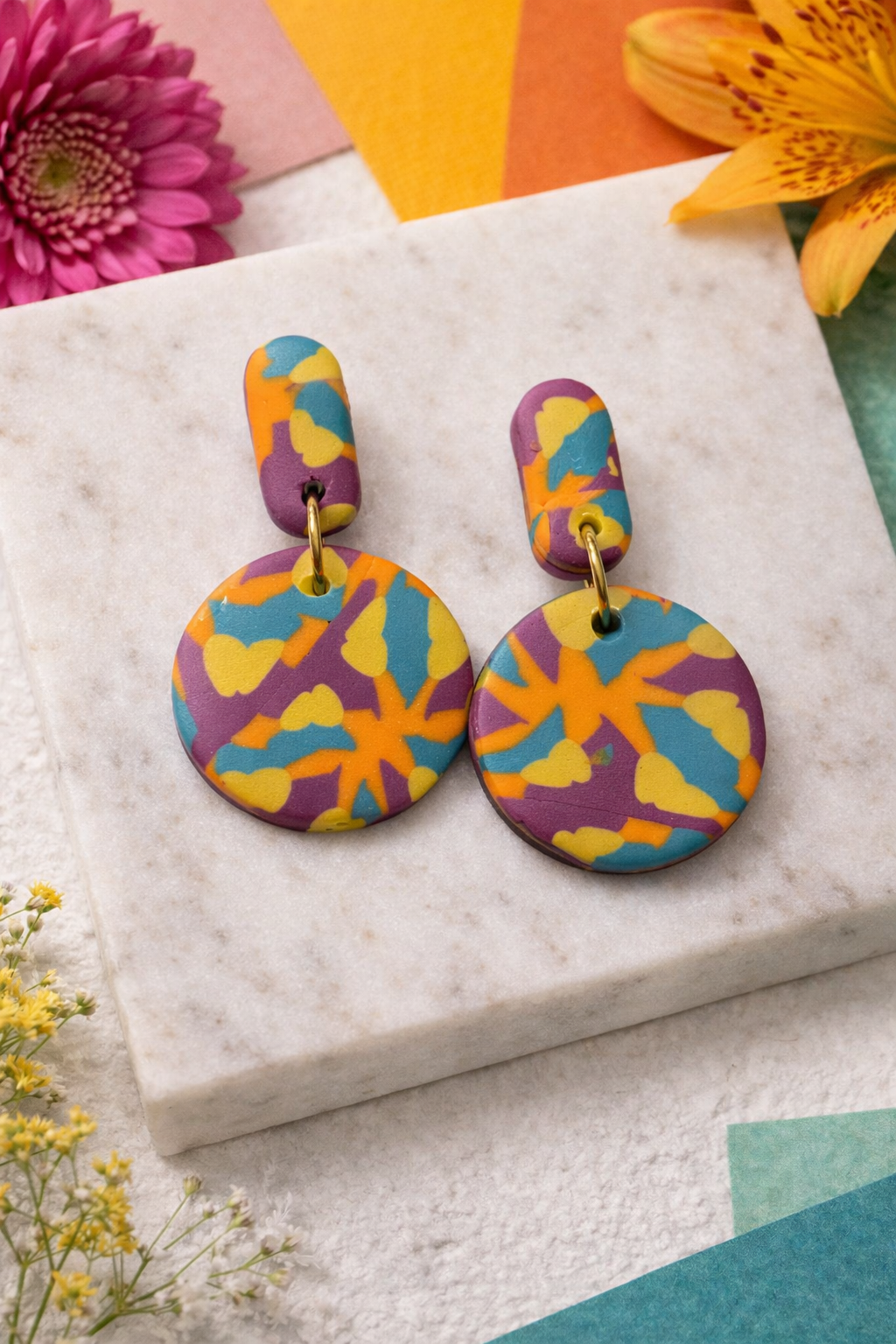 Pendientes Luna Tropical